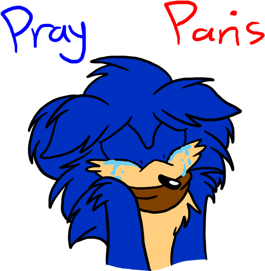 Pray For Paris By Heartinarosebud - Cartoon (872x889)