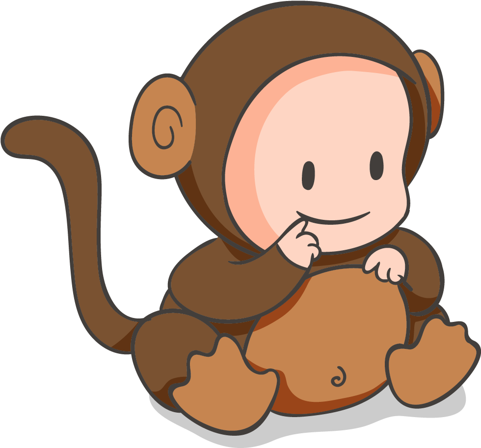 Infant Monkey Clip Art - Lil Monkey Fun Quote Cute Baby Mon Oval Ornament (1667x1667)