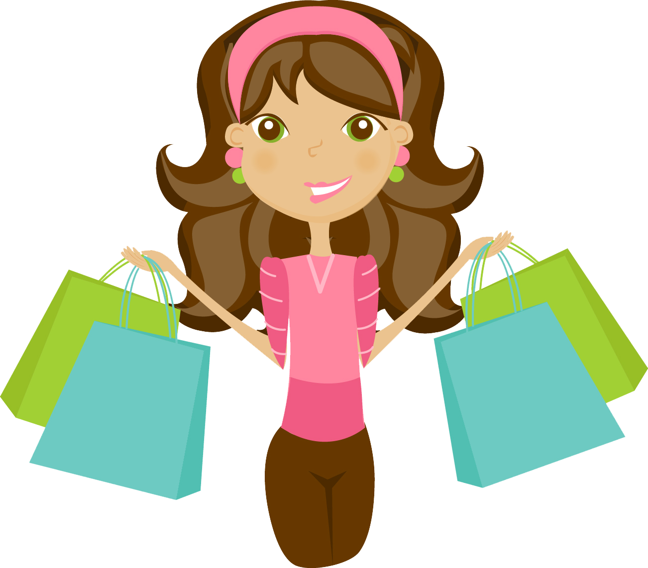 Shop And Earn - Go Shopping Clip Art (1302x1142)