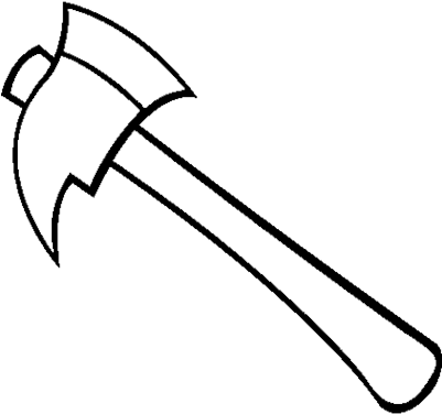 Fire, Police And Emt Awards - Fire Axe Coloring Pages (400x447)