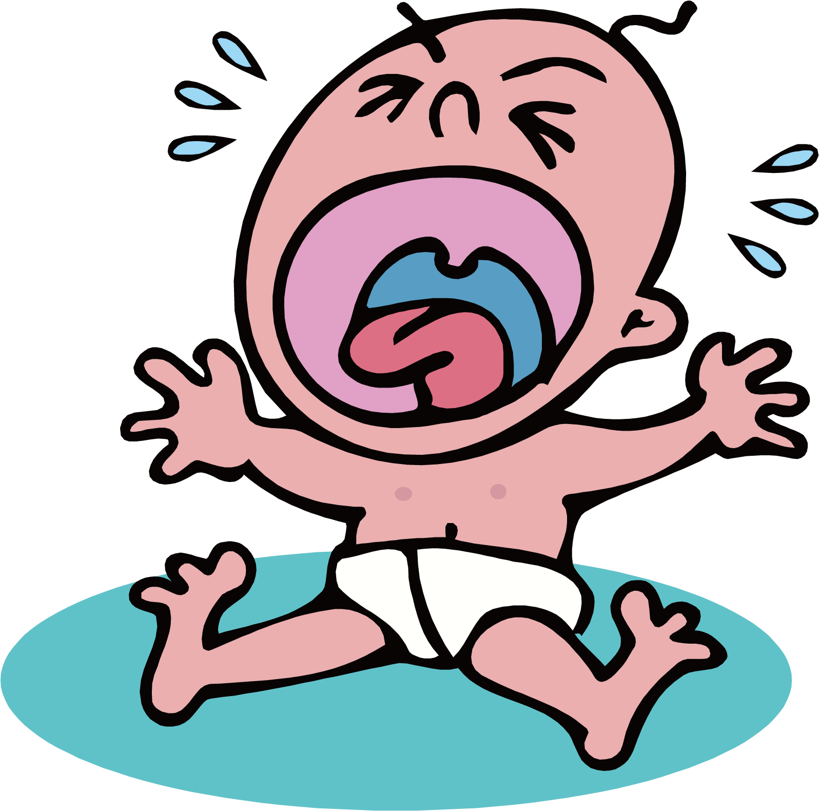 Crying Infant Cartoon Child Clip Art - Crying Infant Cartoon Child Clip Art.