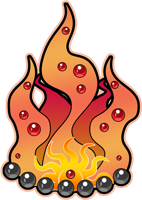 Gym Challenge - Burn Badge - Illustration (700x700)