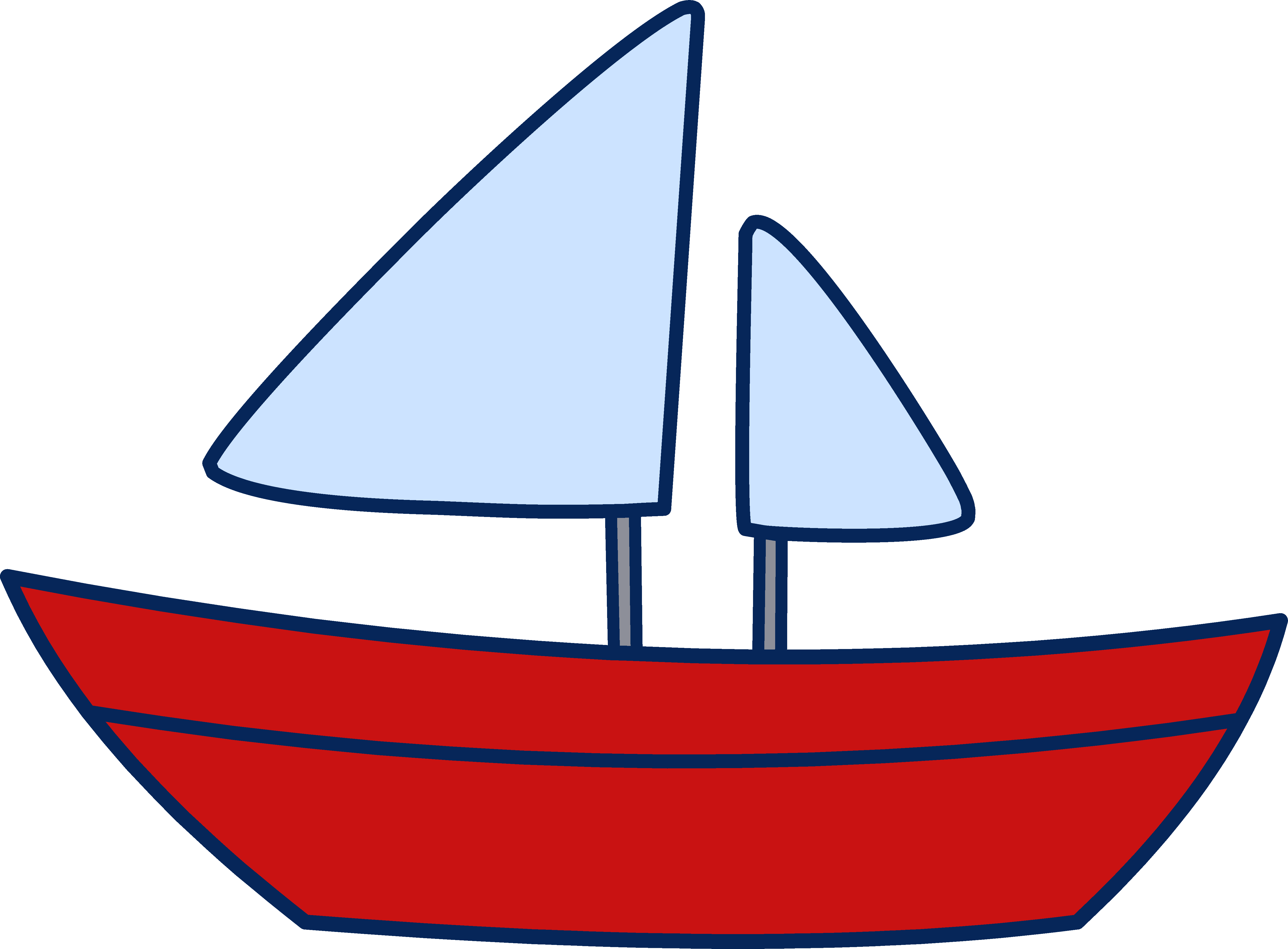 Sailboat Clip Art - Boat Coloring (5357x3945)