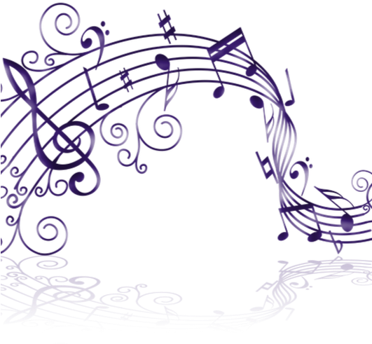 Photo - Ik1749 Wall Decal Sticker Music Notes Treble Clef Living (530x529)