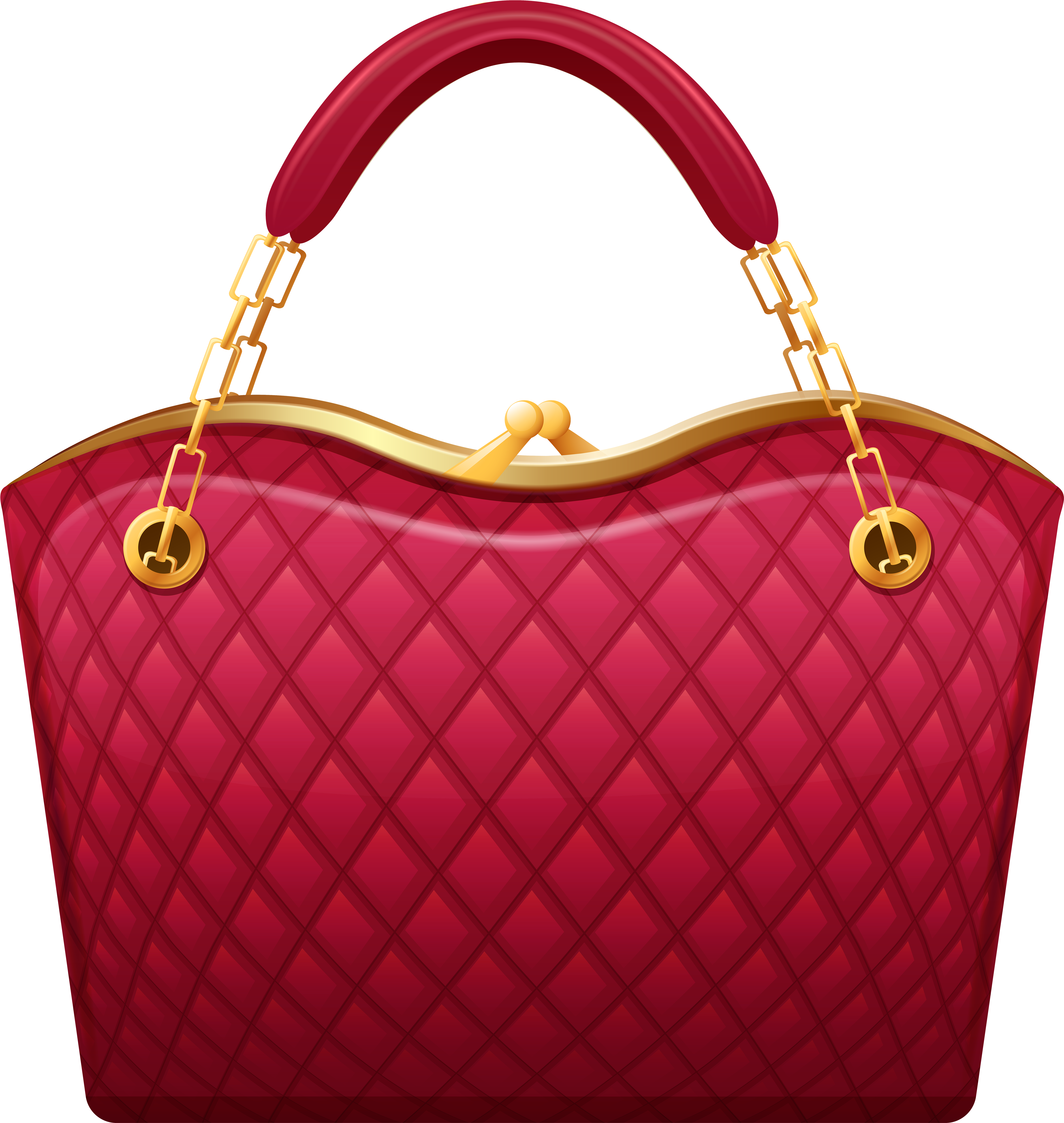 Red Handbag Png Clip Art - Purse Clipart Transparent Png (5000x5155)