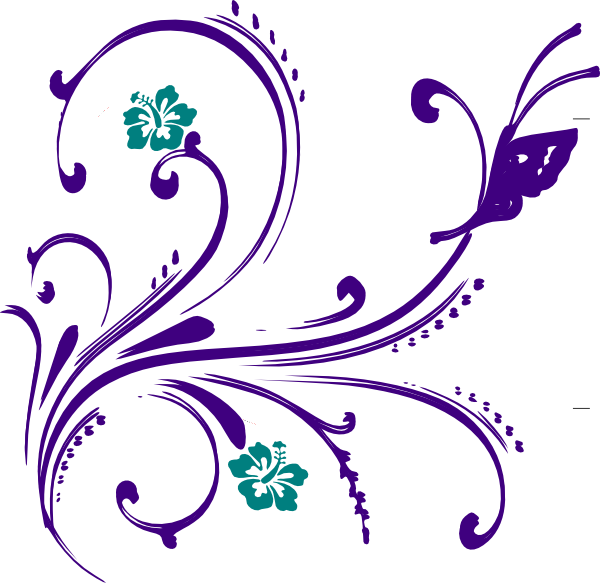 Butterfly And Flowers Clip Art - Butterfly And Flowers Clip Art (600x583)