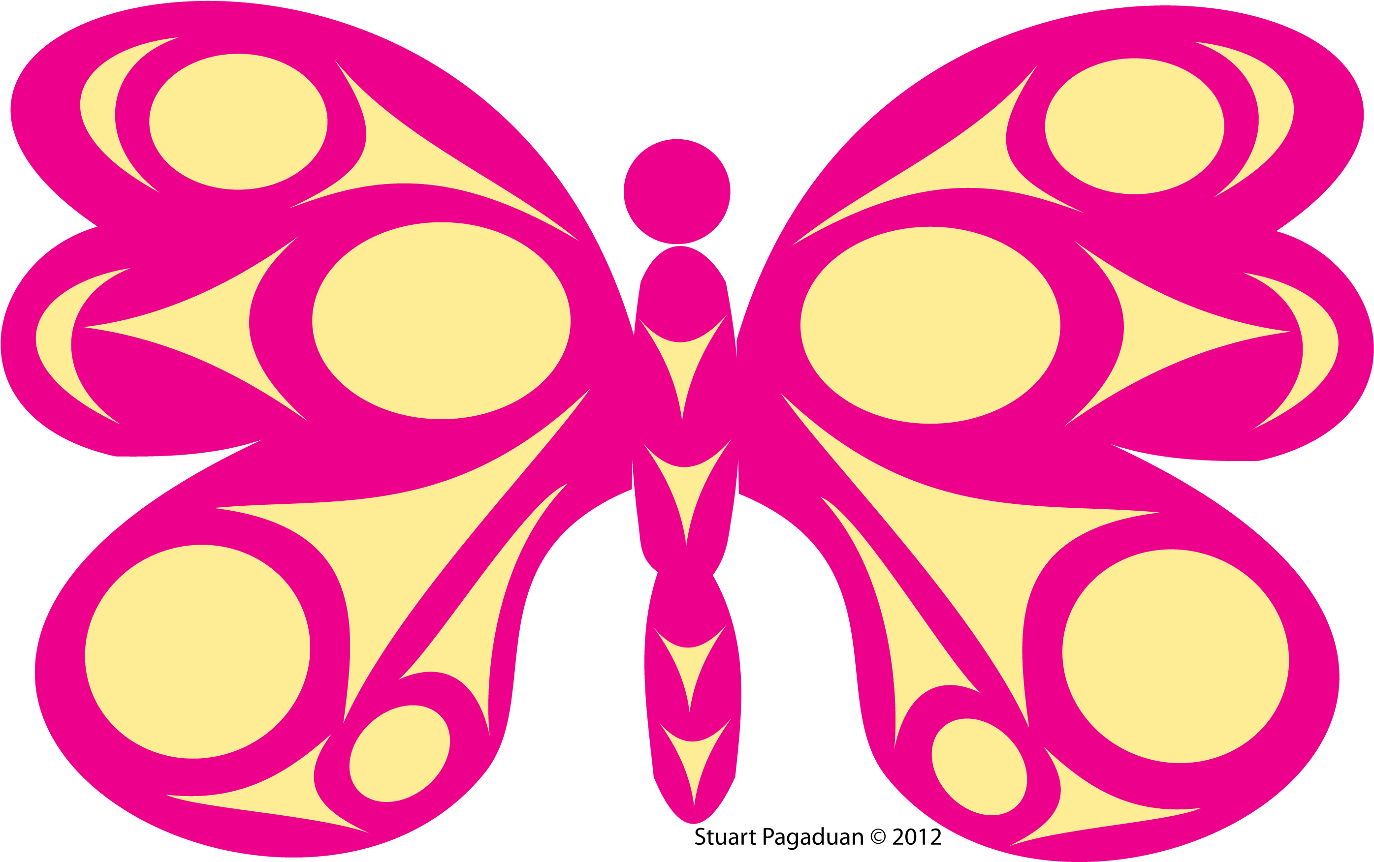 Butterfly-skwulwexe - Coast Salish Drawing Butterfly (3300x2426)