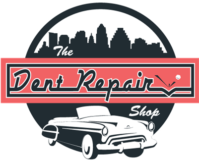 The Dent Repair Shop - East Urban Home Comic Book Skyline Series: Austin Graphic (400x400)