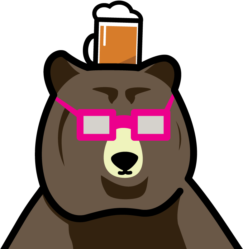 A New Fresh Look For The Business Cards Of Grizzly's - Cartoon (850x850)