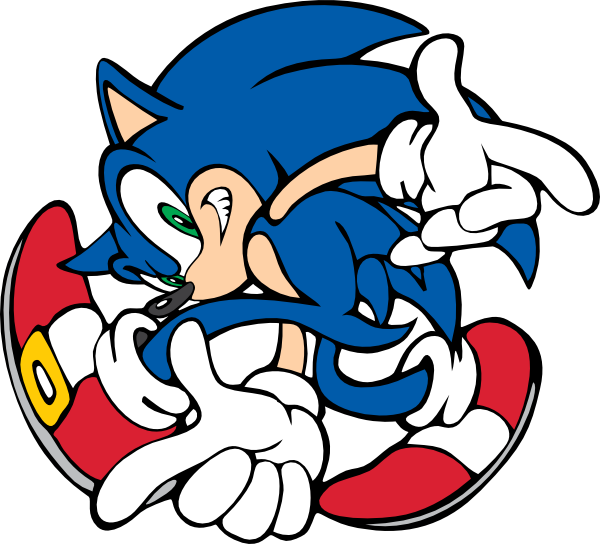 Sonic Adventure Sonic Pose (600x544)