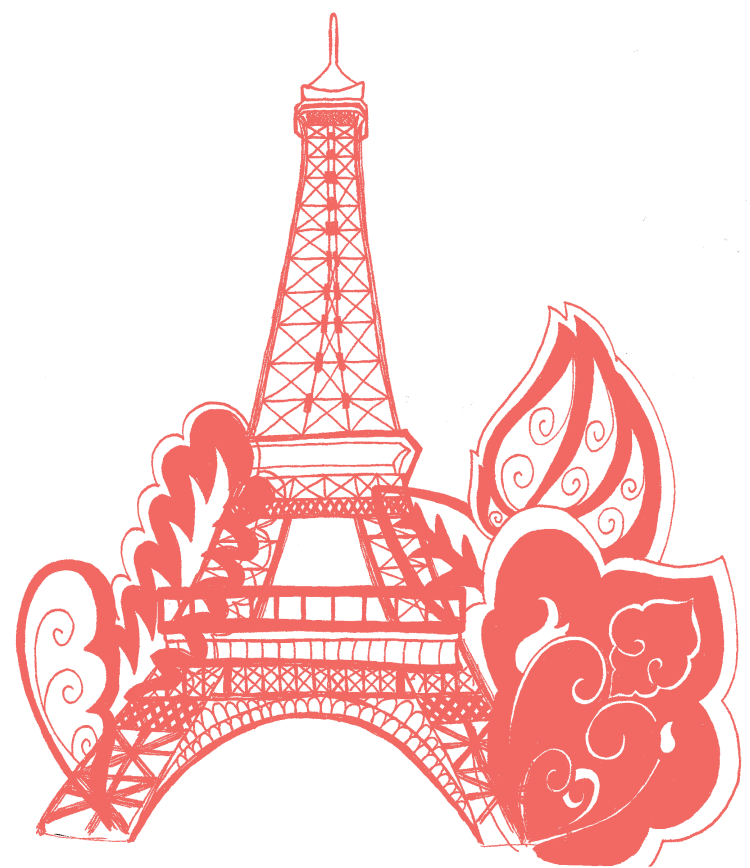 Eiffeltower-melon - Eiffel Tower Coloring Page (764x898)