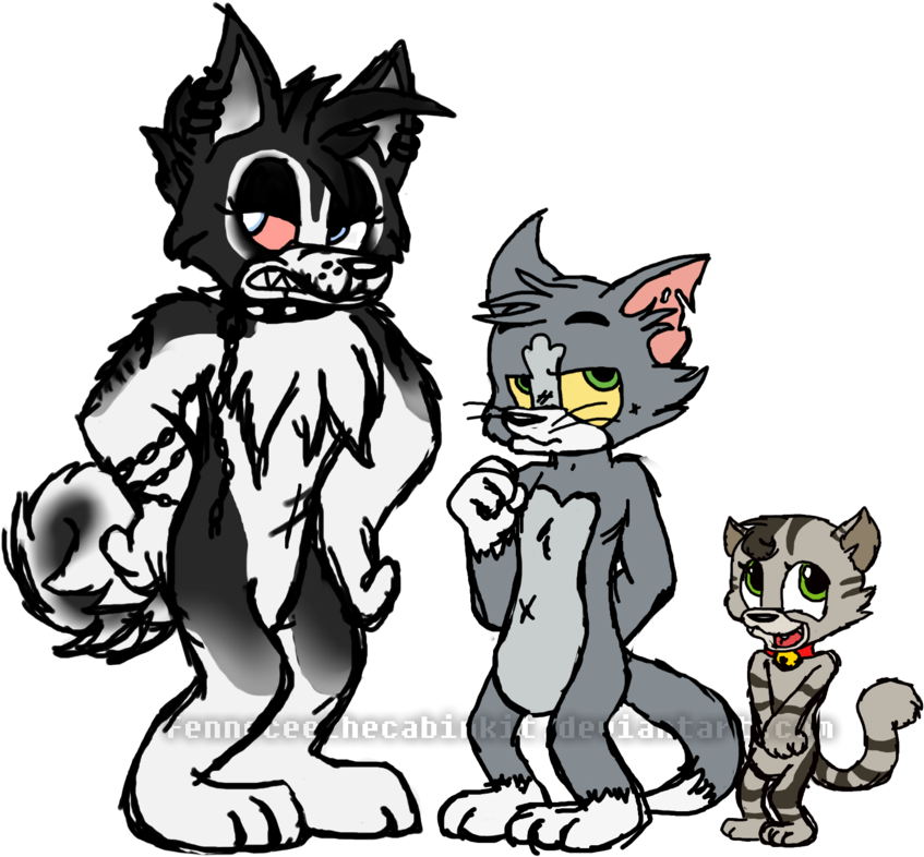 Thelooneycharboa Agony, Tom, And Zak By Thelooneycharboa - Cartoon (1024x883)