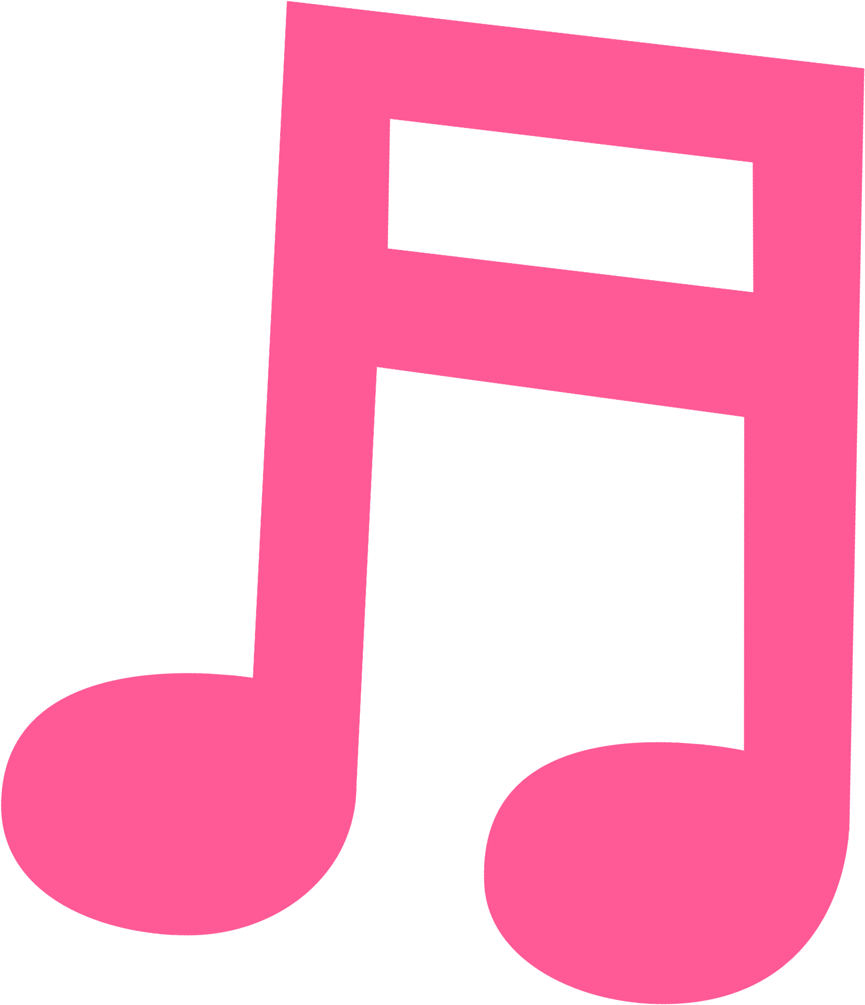 Pink Clipart Music Note - Pink Clipart Music Note (1952x2028)