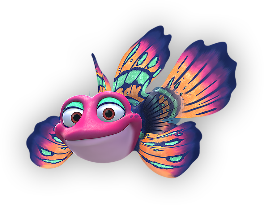 "we'll Bravely Go Where No Fish Has Gone Before ” - Bubbles From Splash And Bubbles (854x662)