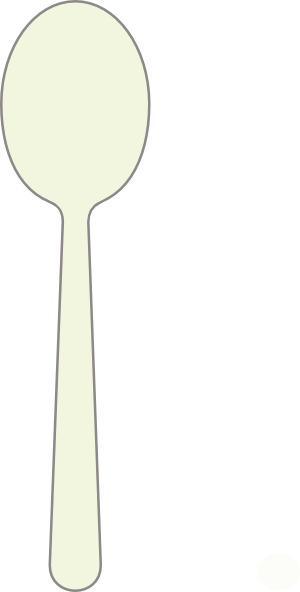 Clipart Info - White Soup Spoon Vector (300x592)