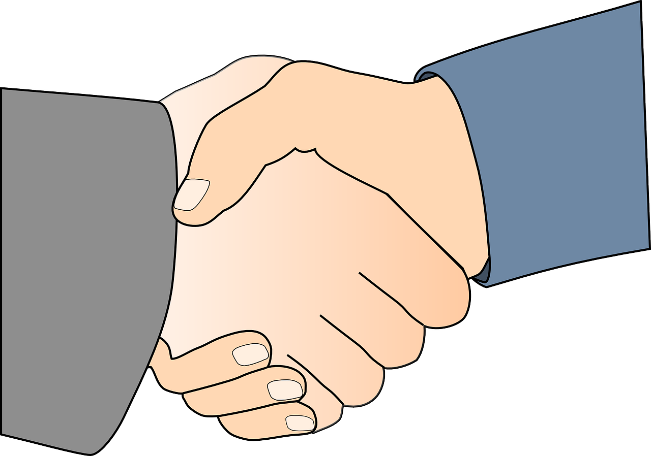 People Shaking Hands Clip Art (1280x898)