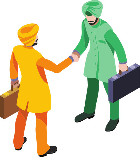 Two Business Man Shaking Hands - Businessperson (491x550)