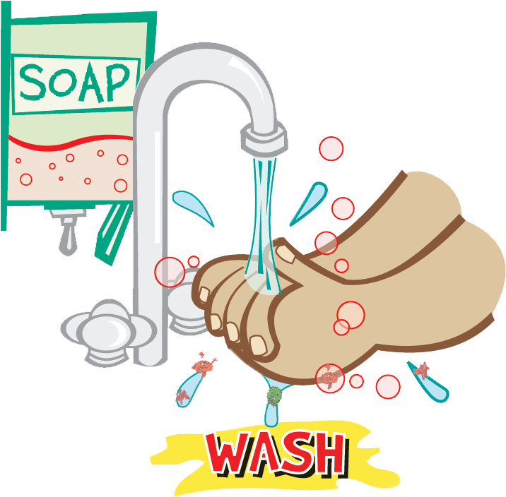 Washing Hands Clipart Image - Wash Hands Clipart Png (798x795)
