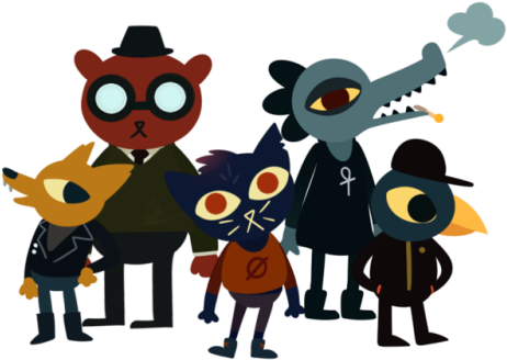 Cute Shaking Hands Clipart - Night In The Woods Png (500x364)