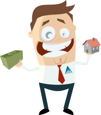 Top 5 Reasons Turnkey Real Estate Investing Make Sense - Funny Cartoon Couple (350x397)