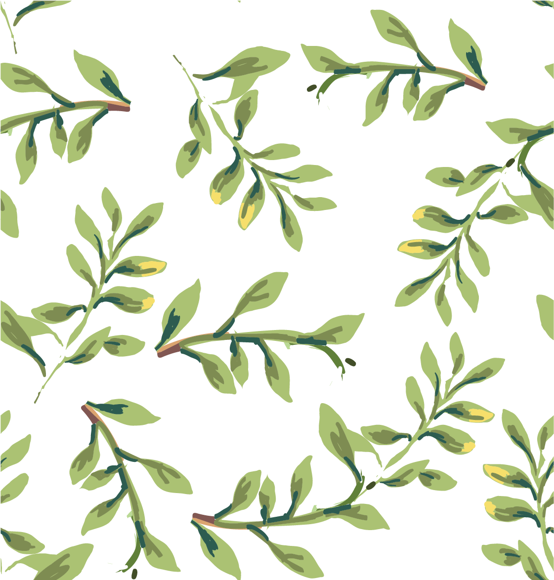 Plant Textile Green Pattern - Plant Textile Green Pattern (1506x1506)