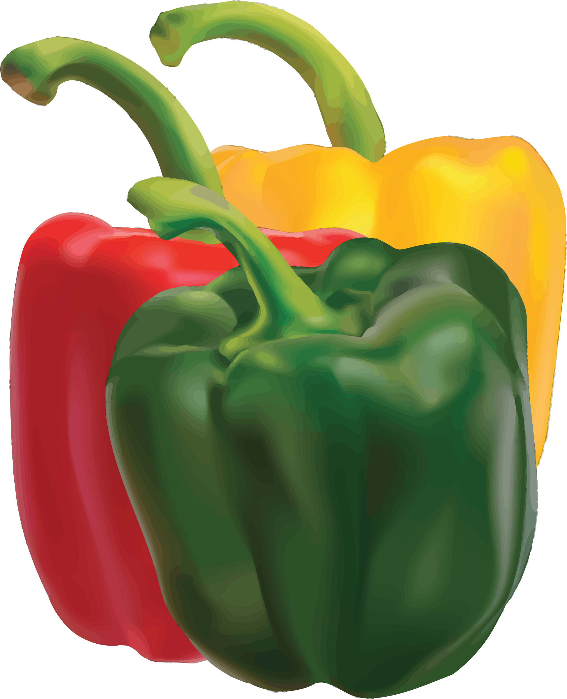 Peppers 2 - Bell Pepper Clipart (1949x2400)