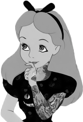 Goth Alice Render By Theunicornjade - Alice In Wonderland Gothic (500x475)