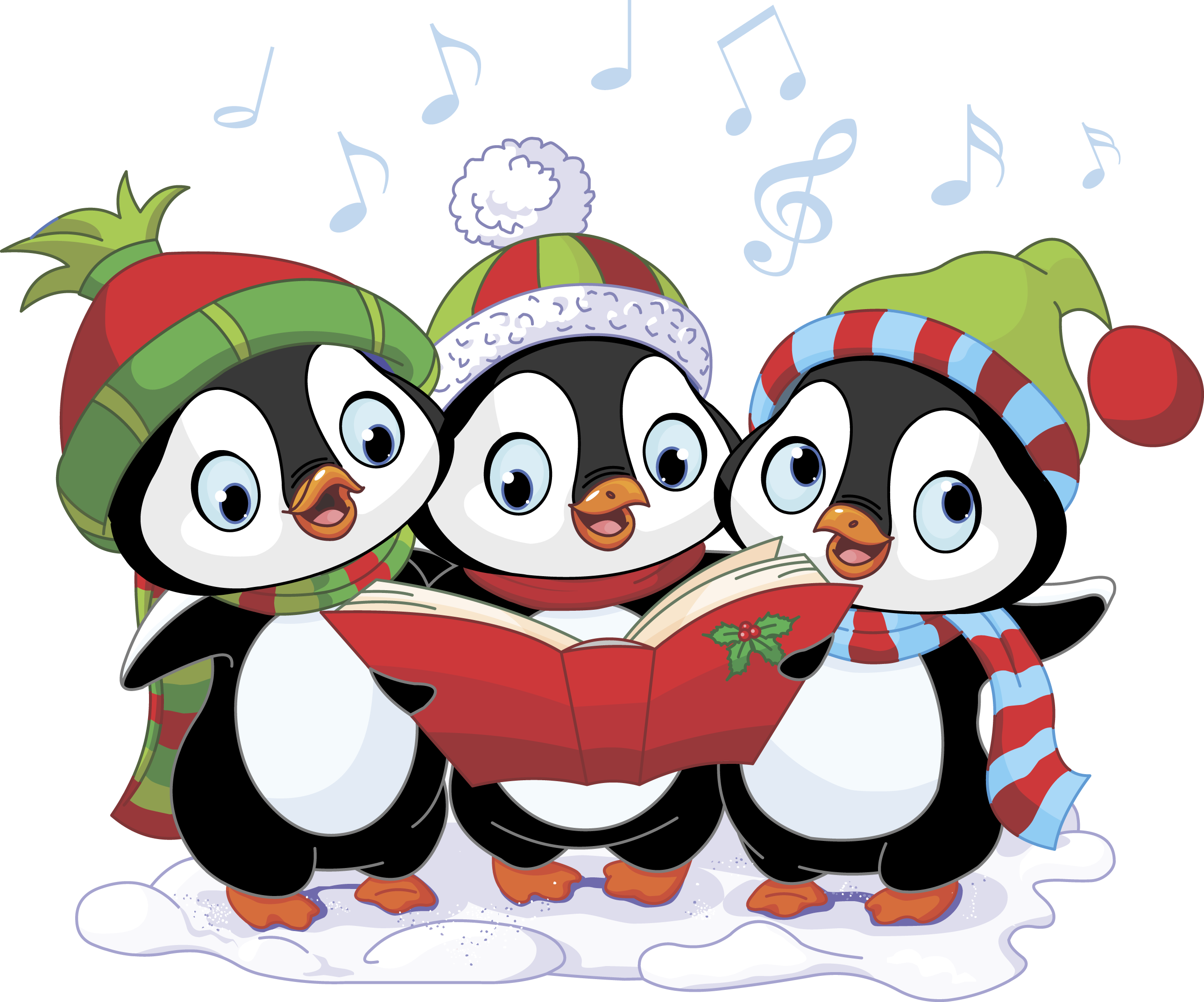 Christmas Penguins (2578x2146)