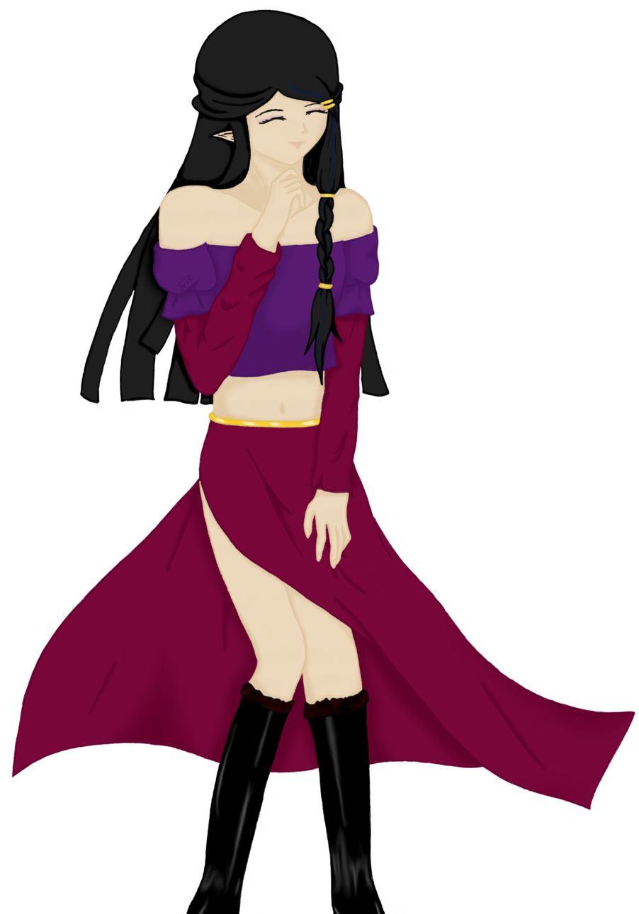 Anime Girl With Makeup - Cape (1024x1334)