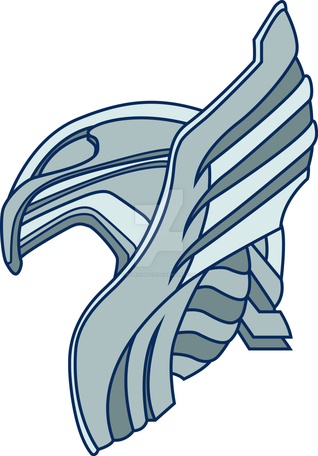 Thor Helmet By Redknightz01 Thor Helmet By Redknightz01 - Thor Helmet Png (1024x1470)