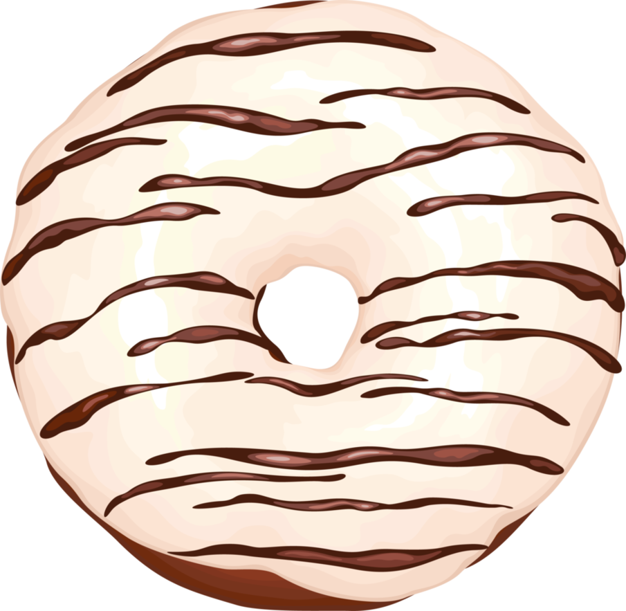 Zebra Doughnut By Rosemoji - Peanut (905x883)