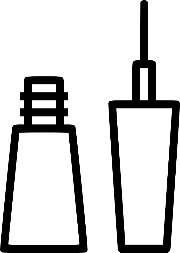 Eyeliner Brush Lady Beauty Care Makeup Cosmetics Comments - Cosmetics (698x980)