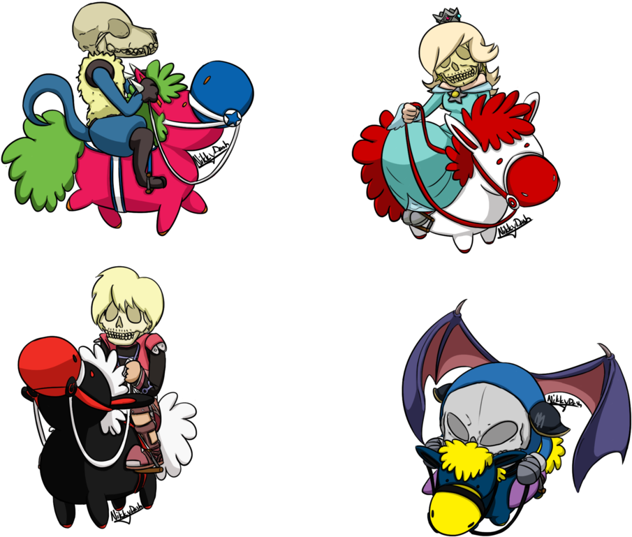 Commissioned A Friend To Draw This Up For Me, The Four - Cartoon (1024x853)