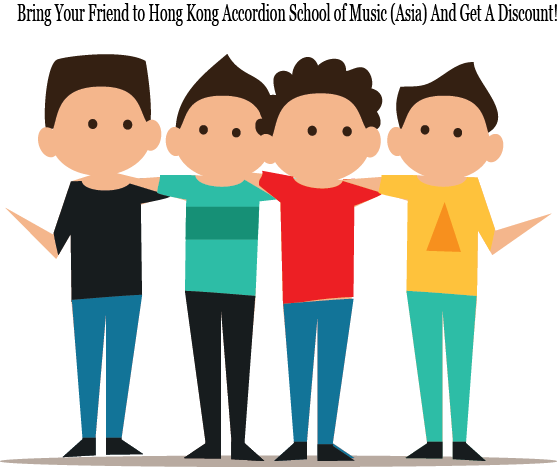 Accordion Foundation Free And Standard - Bring A Friend Png (559x467)