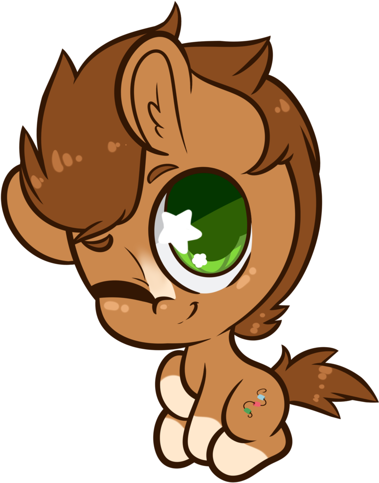 Wickedsilly, Chibi, Commission, Giant Head, Heart Eyes, - Cartoon (891x1024)