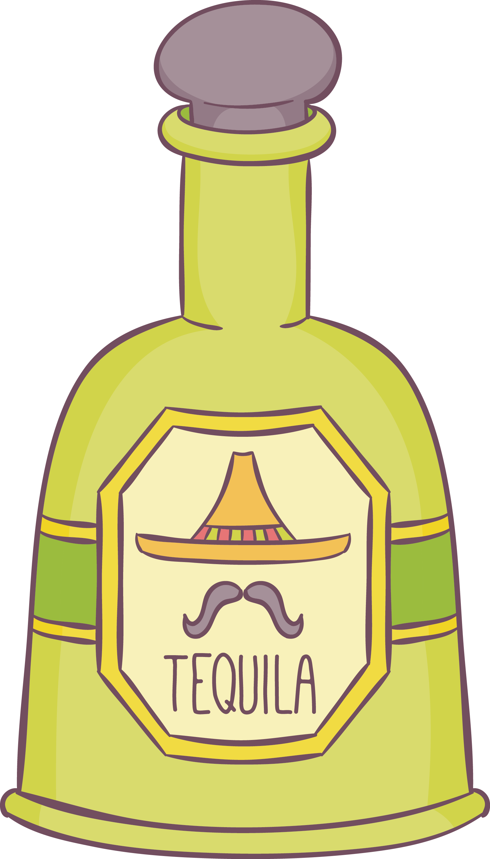 Tequila Bottle Alcoholic Drink - Botella De Tequila Dibujo (1647x2887)