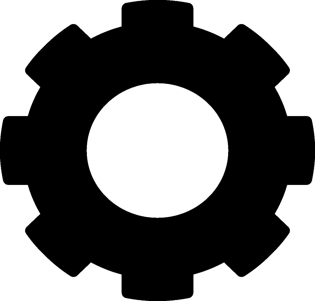 File - Cogwheel - Clip Art Gear (1280x1224)