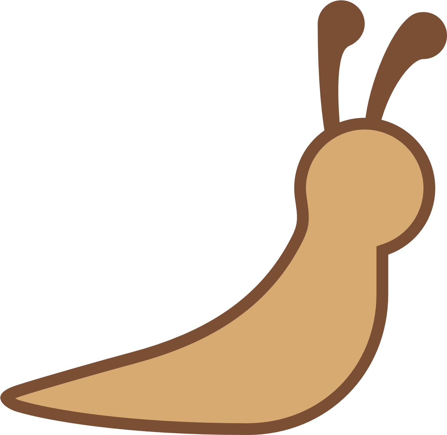 Gastropods Slug Snail Seashell Clip Art - Slug (1600x1600)