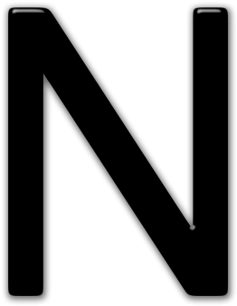 Cool N Clipart Letter N Clipart Black And White Clipartsgram - Sign (420x420)