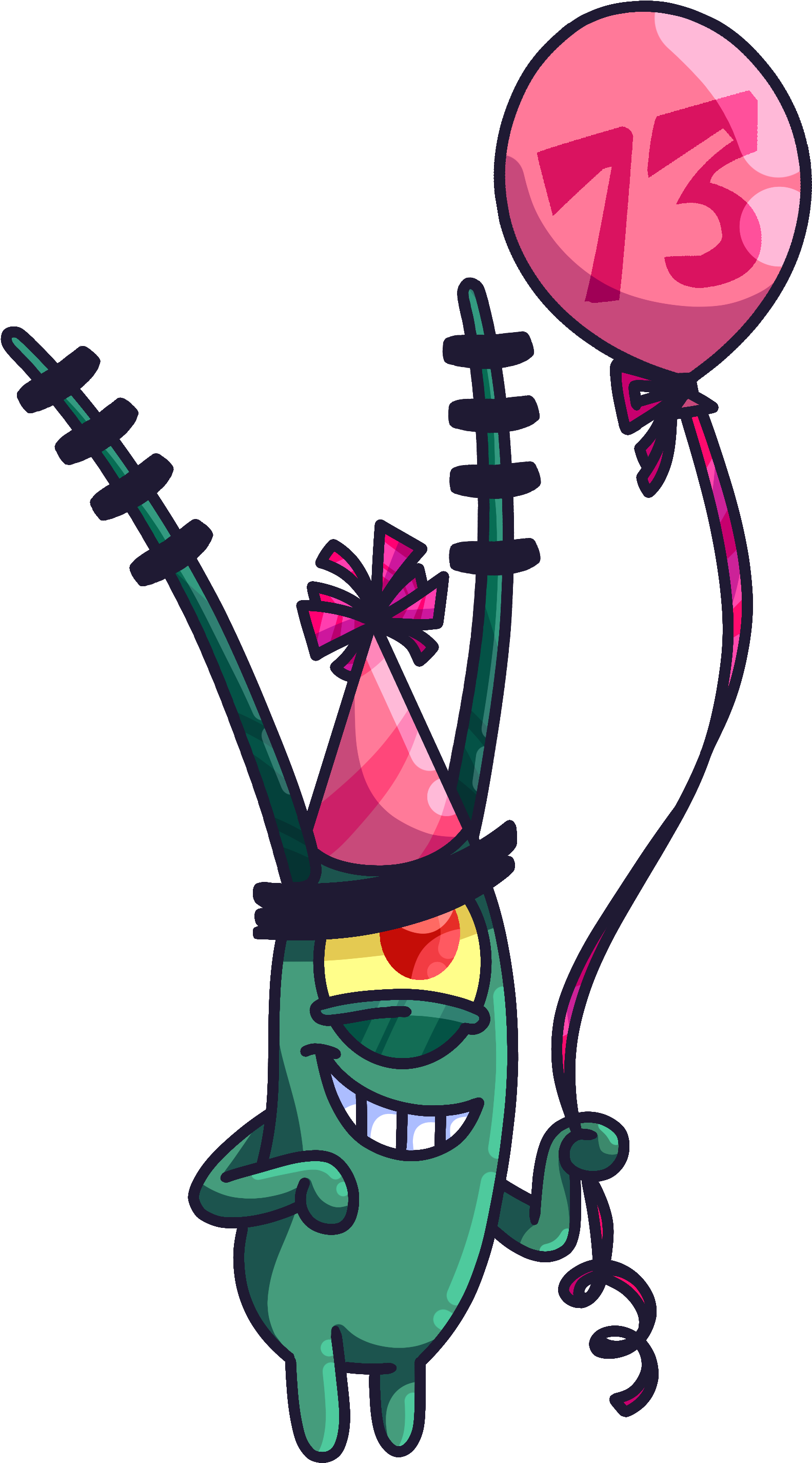 Baby Spongebob And Patrick Games Download - Plankton Birthday (1635x2885)