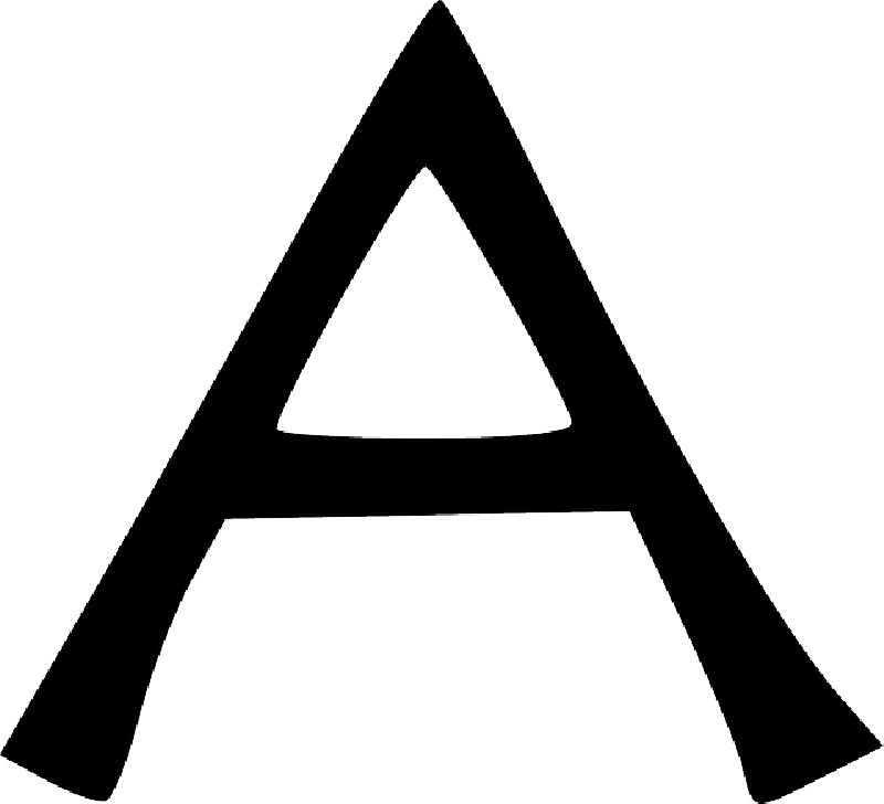 Black, Symbol, Roman, Letter, English, Latin, Alphabet - ตัว อักษร ภาษา อังกฤษ ตัว (800x728)