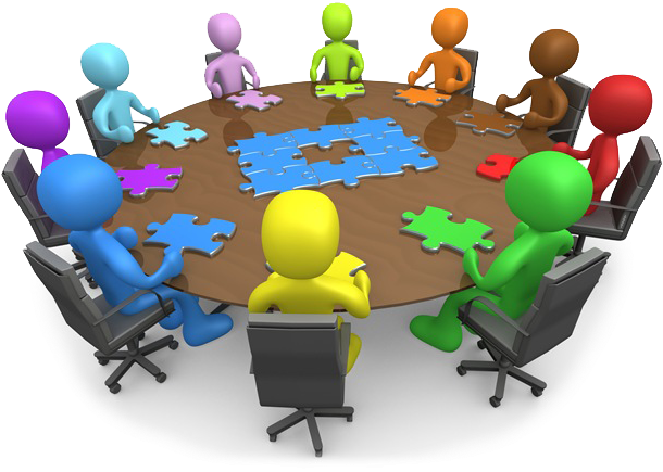 Meeting Clipart Group Work - Round Table (640x480)