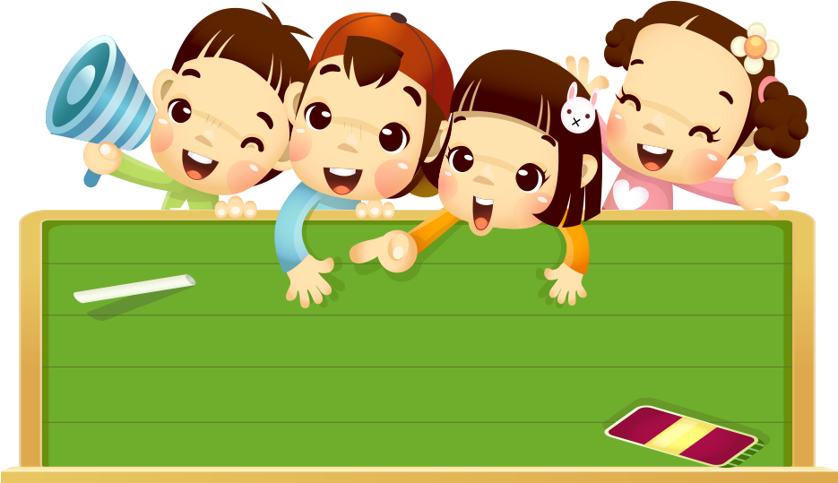 Blackboard Learn Cartoon Child Clip Art - Children Png Cartoon (1000x600)