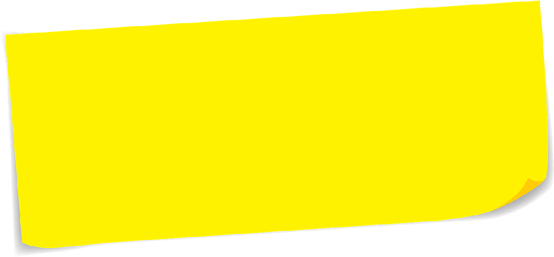 Free Yellow Background - Post It Grande Png (1101x512)