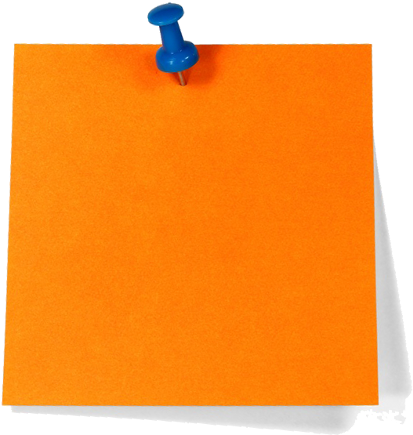 Fancy Free Vector Backgrounds Post It Png Free Clip - Post It Vector Png Orange (432x442)