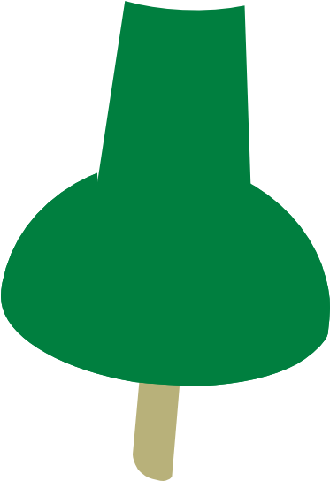 This Free Clip Arts Design Of Green Push Pin - Clip Art (372x597)