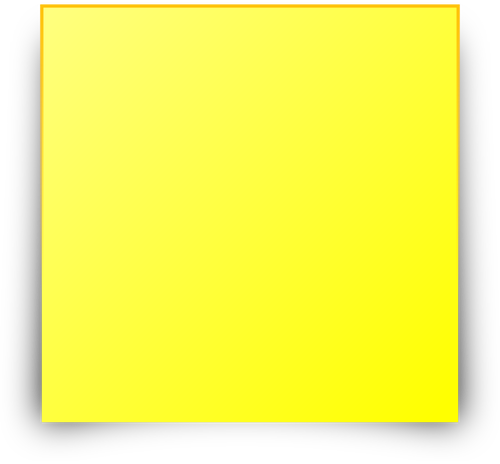 Yellow Sticky Note - Colorfulness (500x464)