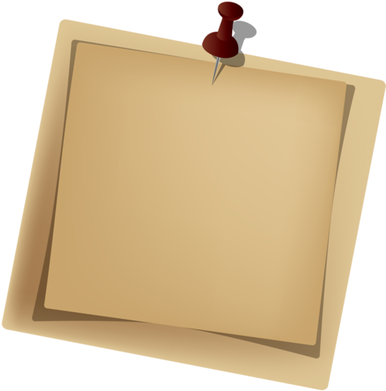 Post It Blank Sign - Bloco De Notas Png (600x595)