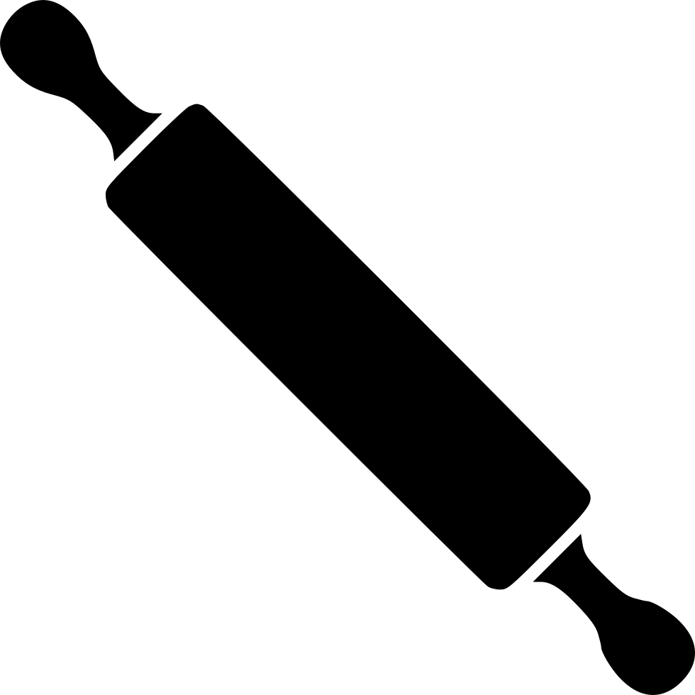 Kitchen Rolling Pin - Black And White Rolling Pin (980x980)