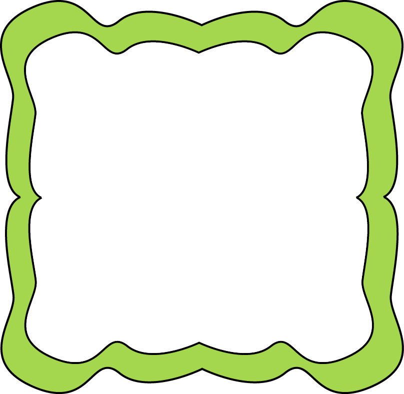 Lime Border Frame Png Transparent Image - Whimsical Frame (808x788)